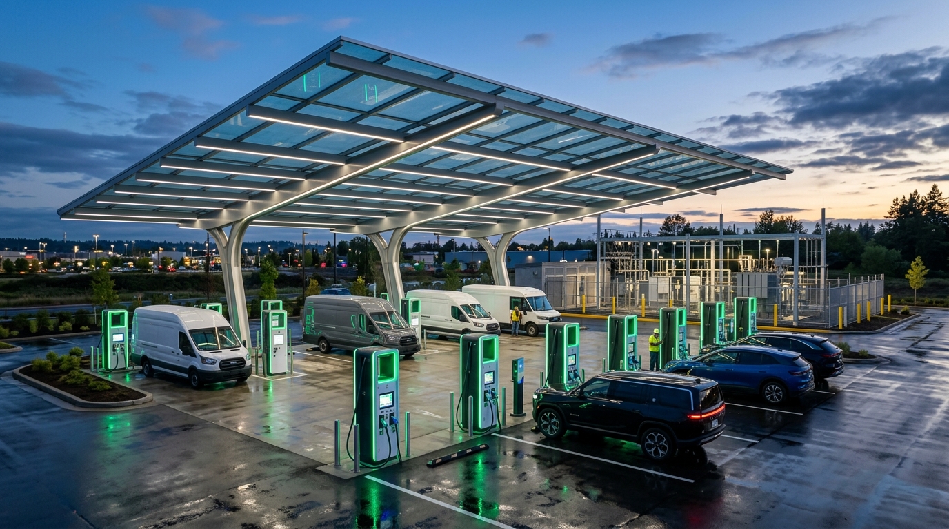 EV Chargers Pro Commercial Fleet Depot